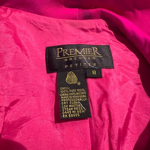 Premier Dresses Petites Vintage Pink Blazer Dress with Statement Button Size 8 - Picture 14 of 17